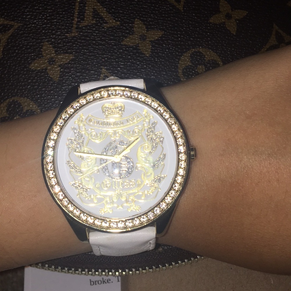White Guess watch